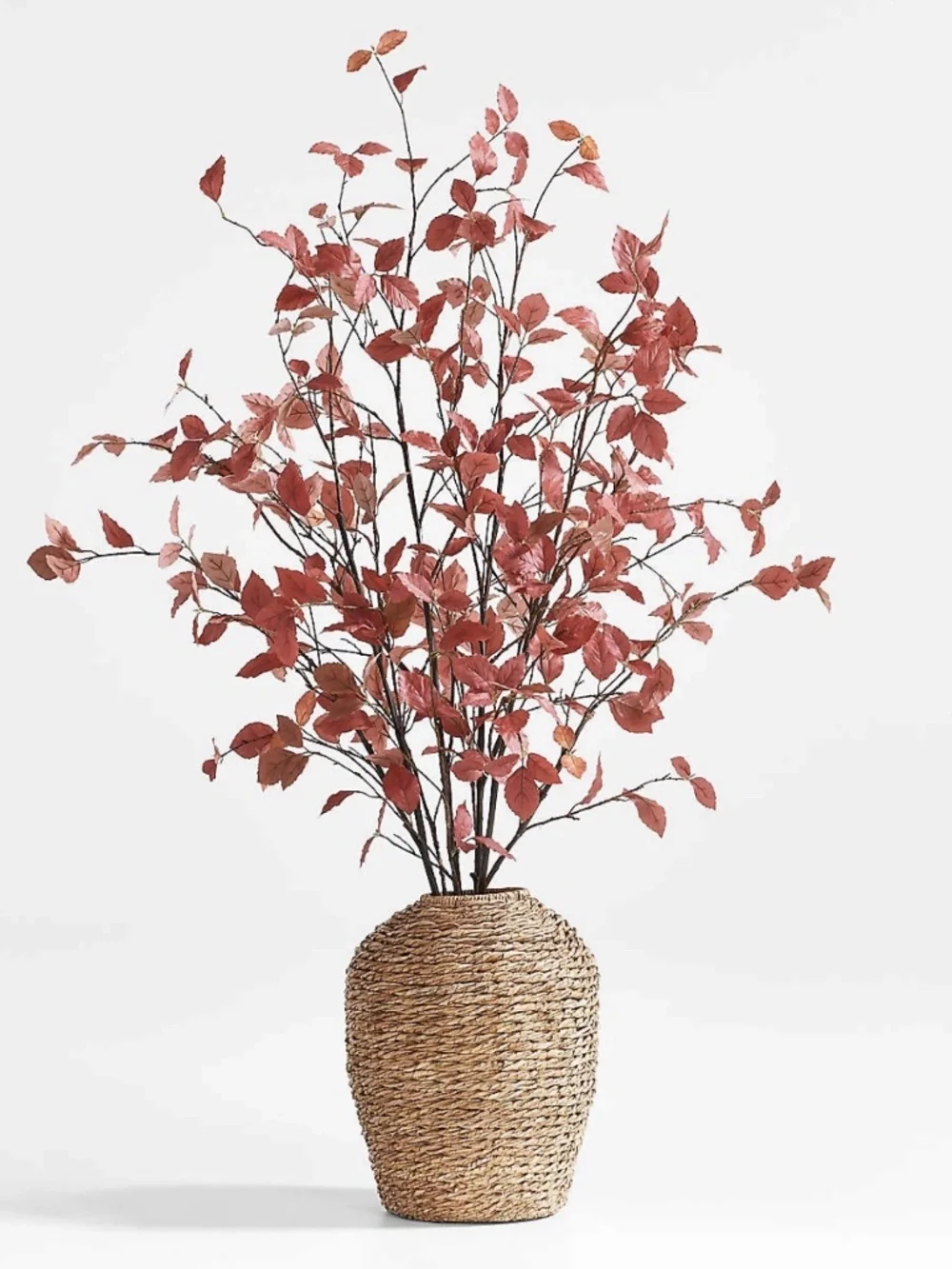 Crate & Barrel Faux Rust Leaf Branches 66